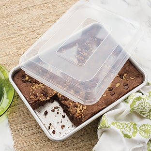 Nordicware 2-pc. Naturals Cake Pan with Storage Lid Set, One Size, Gray